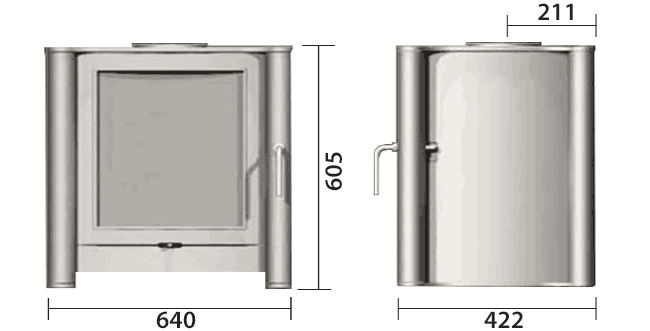Firebelly fb2 double sided stove sizes